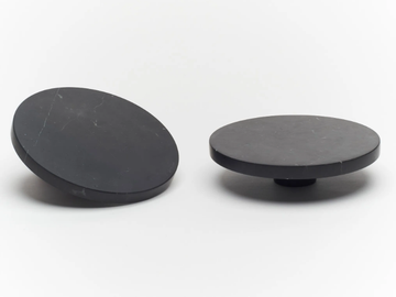 ORA - Nero Marquina marble door handle by Lo & Co Interiors