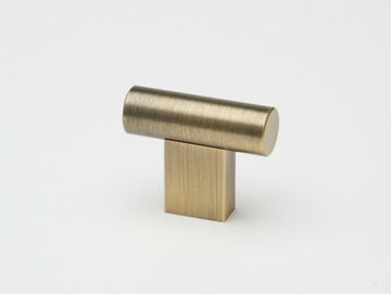 T PULL - Brass furniture knob by Lo & Co Interiors