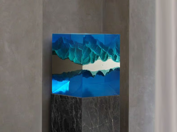 MOUNTAINS MIRROR - Sculpture by LO Contemporary