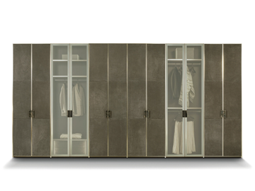 ATELIER - Sectional walk-in wardrobe with integrated lighting by Longhi