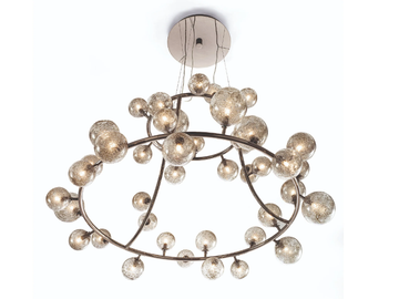 DUCALE - LED blown glass pendant lamp by Longhi