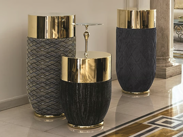 GODWIN - Leather high table by Longhi