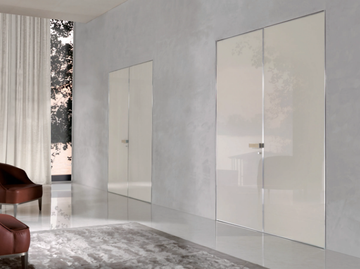 IANUS - Hinged tempered glass door by Longhi