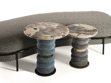 KAREN - Marble coffee table by Longhi