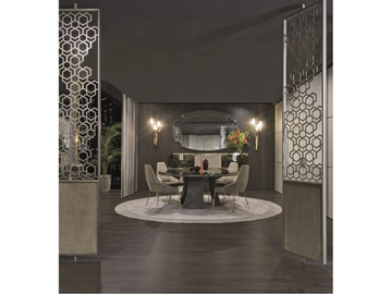 ROTARY - Custom aluminium room divider by Longhi