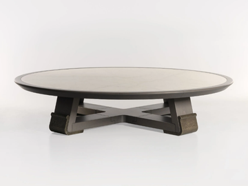 HORACIO - Round beech coffee table by Lorenzo Tondelli