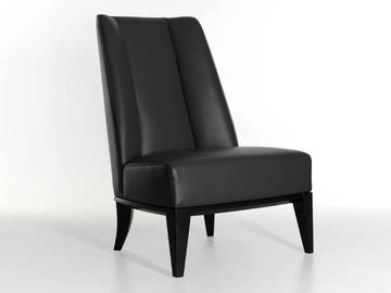 MAUA - Leather armchair by Lorenzo Tondelli