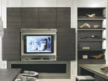 AETERNA - Wooden TV wall system by L'Origine