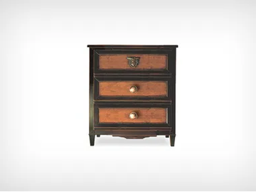 MEDUSA - Cherry wood bedside table with drawers by L'Origine