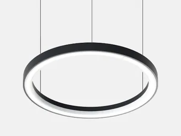 FILE FLEX CIRCLE DIFFUSED 24V - LED extruded aluminium pendant lamp by Lucifero's