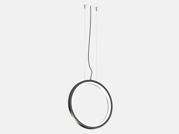 FILE FLEX CIRCLE SUSPENSION 500 - LED extruded aluminium pendant lamp by Lucifero's