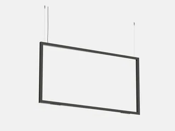 FILE FLEX SQUARE SUSPENSION S158 - LED extruded aluminium pendant lamp by Lucifero's