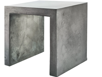 PANCHETTO - With light cement garden stool by Lucifero's