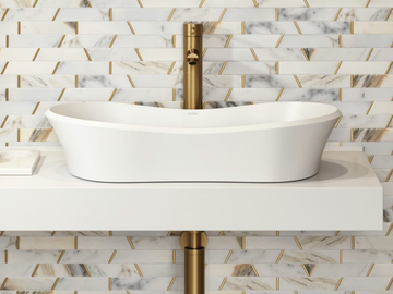 AMALFI - Countertop single Resin Stone washbasin by LUSSO
