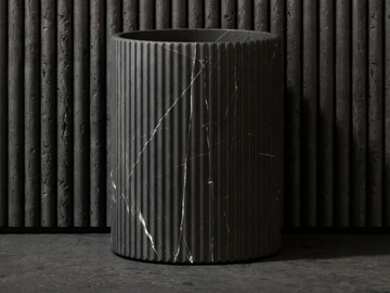 BIJOUX - Pietra Grey marble bathroom waste bin by LUSSO