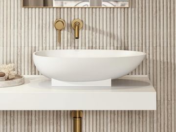 COCOON - Countertop oval Resin Stone washbasin by LUSSO