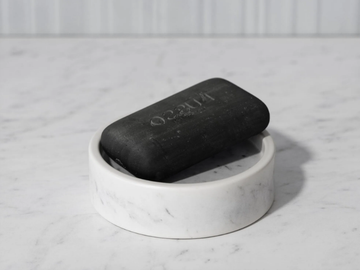 CONSERO - Countertop Carrara marble soap dish by LUSSO