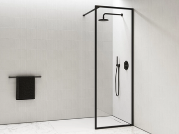DESIGNO - KIT A - Glass Walk in shower with tray by LUSSO