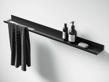 DESIGNO - Stainless steel bathroom wall shelf by LUSSO