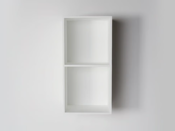 ETHOS - Open suspended Resin Stone bathroom wall cabinet by LUSSO