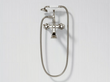 ETON - 2 hole wall-mounted bathtub mixer with hand shower by LUSSO