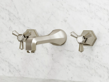 ETON - 3 hole wall-mounted washbasin mixer by LUSSO