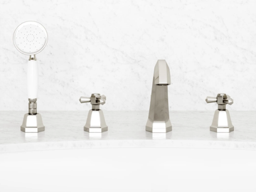 ETON - 4 hole Recessed bathtub set with hand shower by LUSSO