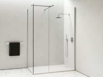 INFINITY - KIT B - Corner glass Walk in shower with tray by LUSSO