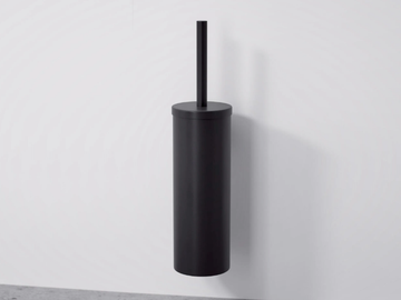 LUXE - Wall-mounted stainless steel toilet brush by LUSSO