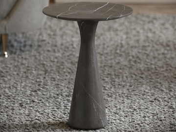 MONET - Round Pietra Grey marble coffee table by LUSSO