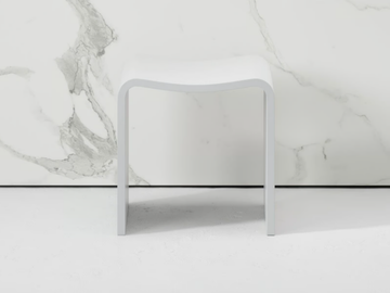 SCOOP - Resin Stone bathroom stool by LUSSO
