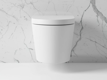 SENZA - Wall-hung rimless ceramic toilet by LUSSO