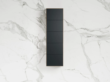 ZOTTO - Suspended wooden bathroom column with drawers by LUSSO