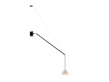 ABSIDIOLA A MOVIL MINI ALABASTER - Alabaster wall lamp with swing arm by Luxcambra