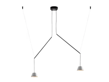 ABSIDIOLA C MOVIL 2 CONICA - Adjustable ceramic pendant lamp by Luxcambra