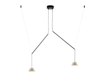 ABSIDIOLA C MOVIL 2 MINI - Adjustable ceramic pendant lamp by Luxcambra