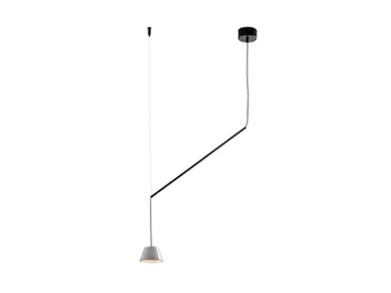 ABSIDIOLA C MOVIL CONICA - Adjustable ceramic pendant lamp by Luxcambra