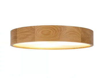 RONDO WOOD - LED oak ceiling light by Luxcambra