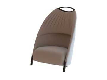 BIGA - Fabric armchair high-back by Luxy