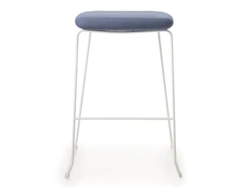 CLUSTER - Sled base high fabric stool by Luxy