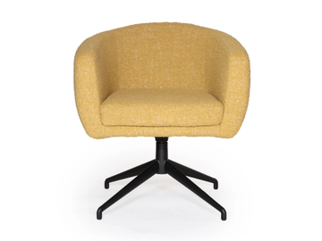 SEA SHELL - Trestle-based easy chair with armrests by Luxy
