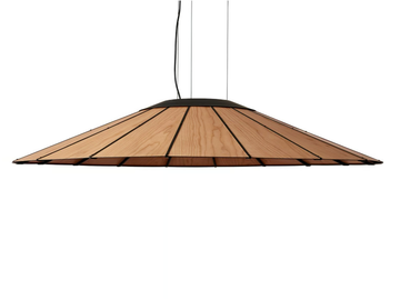 BANGA - Handmade wood veneer pendant lamp by LZF
