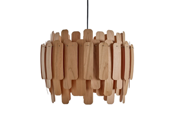 MARUJA - Handmade wood veneer pendant lamp by LZF