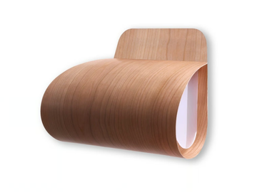 PLEG - Handmade wood veneer wall lamp by LZF