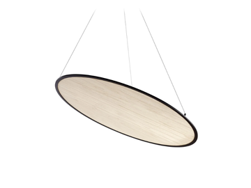 SUNS - Wood veneer hanging acoustic panel by LZF