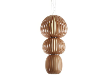 TOTEM - Handmade wood veneer pendant lamp by LZF