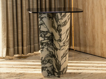 QUINA ARABESCATO - Square marble coffee table by Maami Home