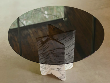 QUINA SPIDER GREY - Marble table by Maami Home