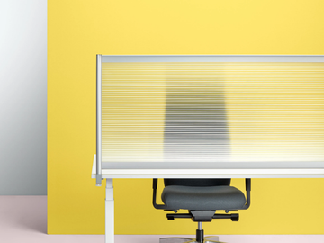 Desktop partition - Aluminium desktop partition by Made Design