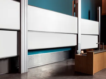 Guillotine board - Sliding steel office whiteboard by Made Design